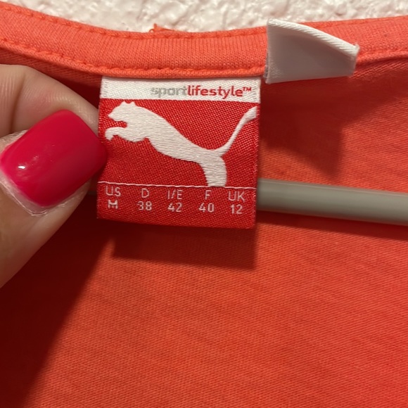 Puma hooded long sleeve tee dry fit medium - Picture 4 of 5